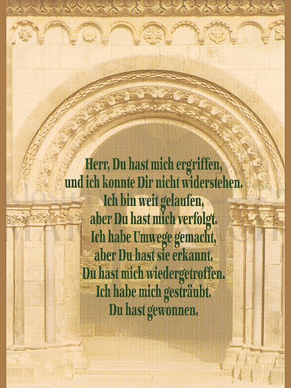 Foto: Herr, Du hast mich ergriffen ...