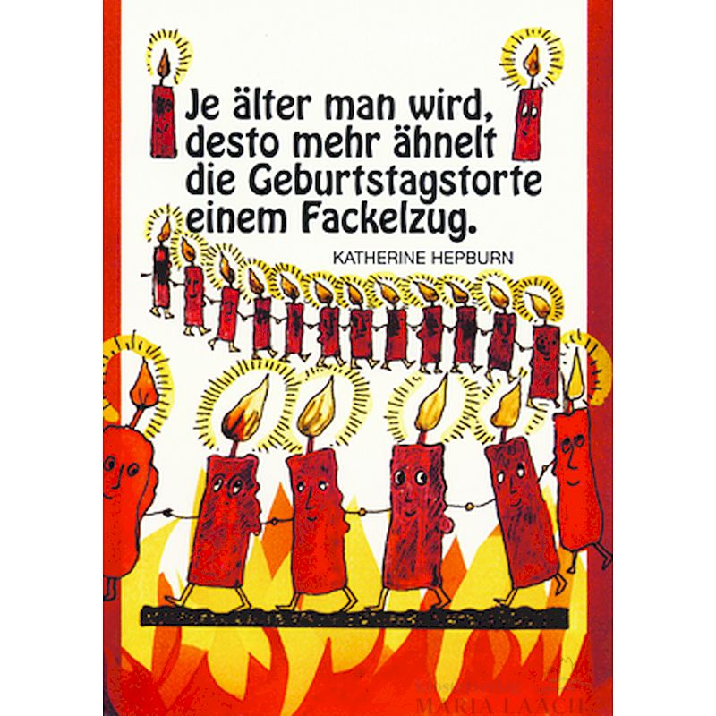 Doppelkarte zum Geburtstag 'Je älter man wird, desto mehr ähnelt die ...'