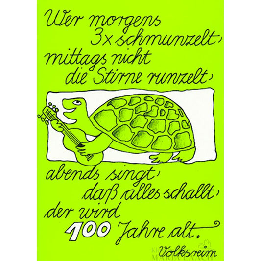Doppelkarte zum Geburtstag 'Wer morgens 3x schmunzelt'
