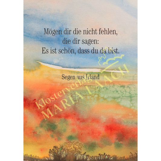 Doppelkarte zum Geburtstag 'Mögen dir die nicht fehlen ...'