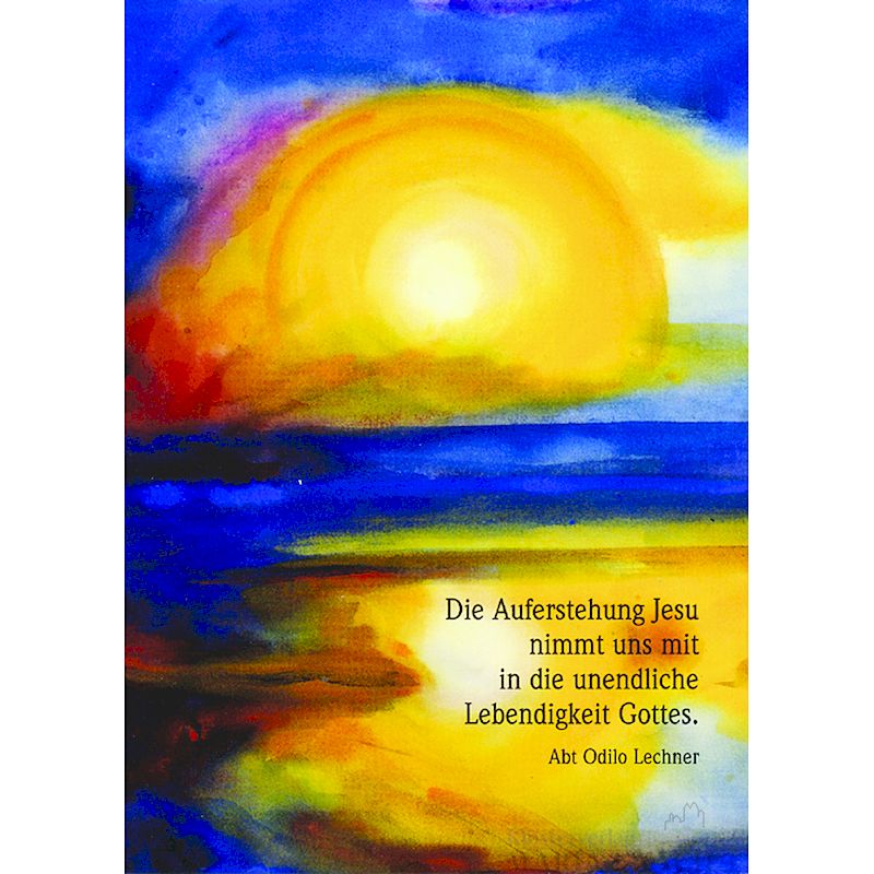 Doppelkarte zu Ostern 'Die Auferstehung Jesu'