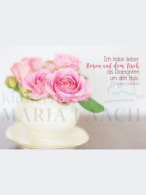 Foto: Ich habe lieber Rosen auf dem Tisch als Diamanten um den Hals