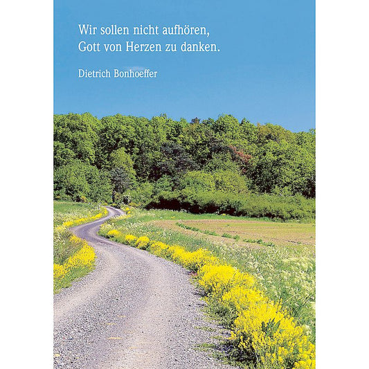 Doppelkarte zum Ordensjubiläum 'Wir sollen nicht aufhören ...'