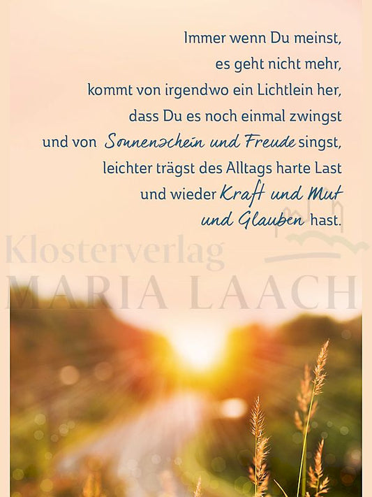 Foto: Immer wenn Du denkst es geht nicht mehr ...