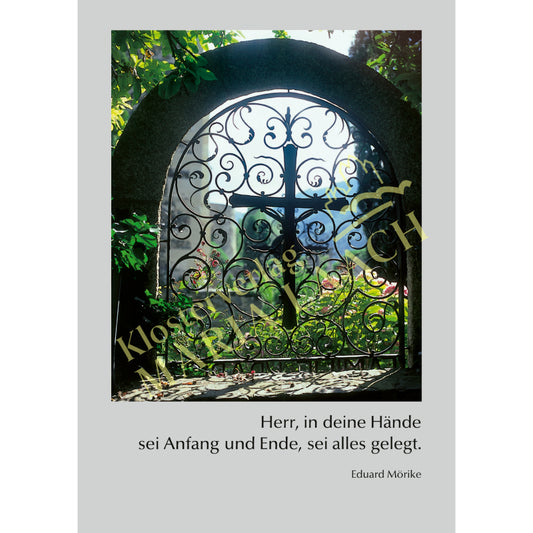 Kondolenzkarte - Herr, in deine Hände ...