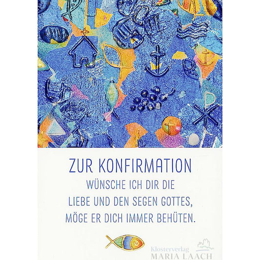 Doppelkarte zur Konfirmation 'Zur Konfirmation wünsche ich Dir die Liebe ...'