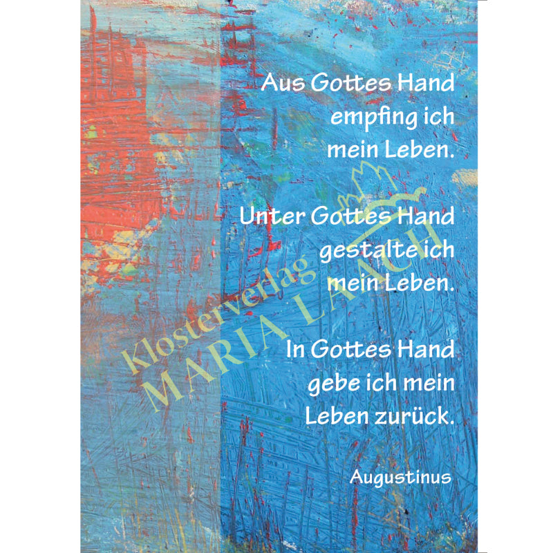 Kondolenzkarte - Aus Gottes Hand empfing ich mein Leben...
