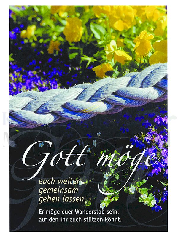 Foto: Gott möge euch ...