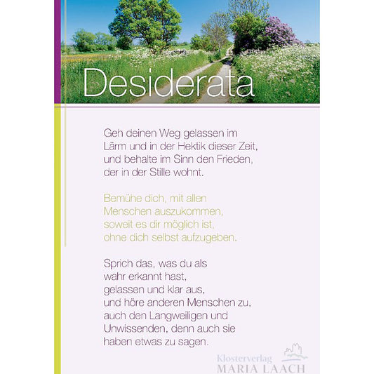 Grußkarte 'Desiderata'
