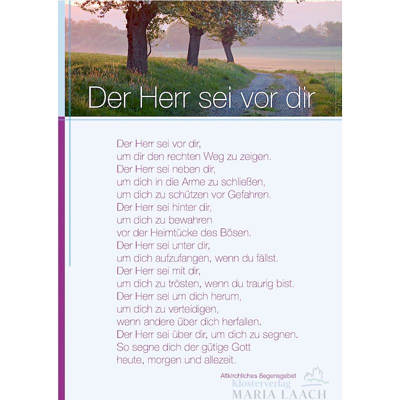 Grußkarte 'Der Herr sei vor dir ...'