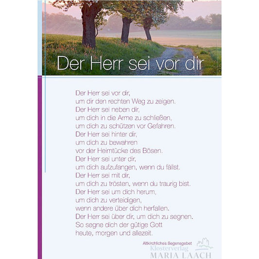 Grußkarte 'Der Herr sei vor dir ...'