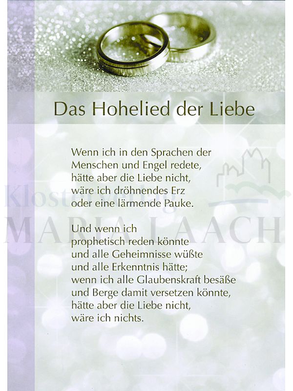 Foto: Das Hohelied der Liebe (1 Kor 13)