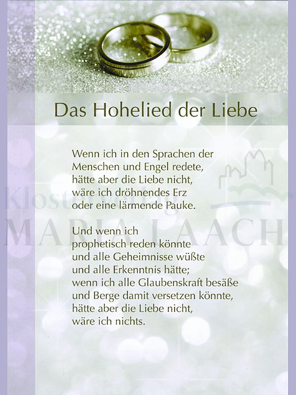 Foto: Das Hohelied der Liebe (1 Kor 13)