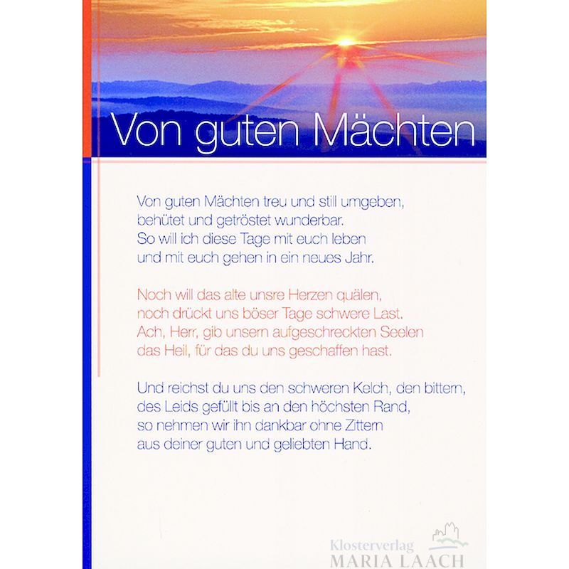 Grußkarte 'Von guten Mächten ...'