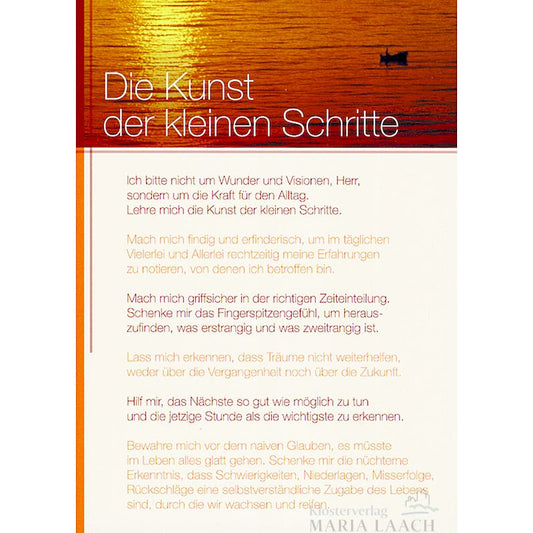 Grußkarte 'Die Kunst der kleinen Schritte'