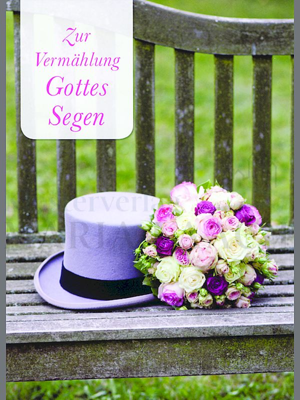 Foto: Zur Vermählung Gottes Segen (Zylinder mit Blumenstrauß)