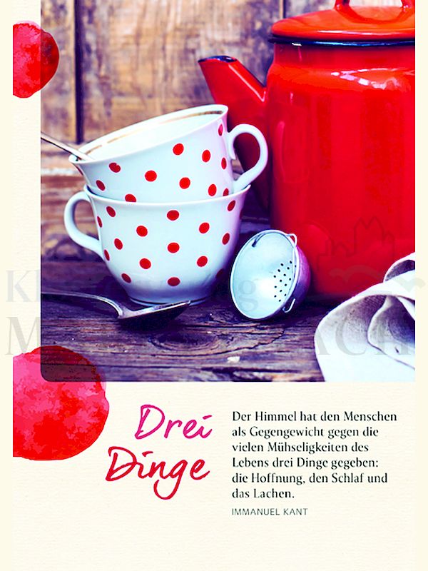 Foto: Drei Dinge - Der Himmel hat den Menschen als Gegengewicht ...