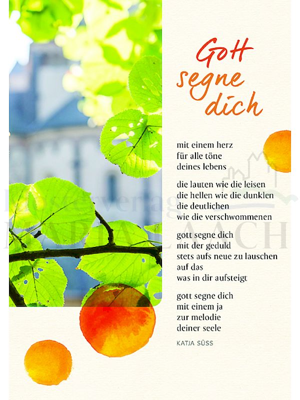 Foto: Gott segne dich mit einem Herz ...