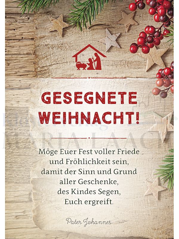 Foto: Gesegnete Weihnacht - Möge Euer Fest voller Friede ...