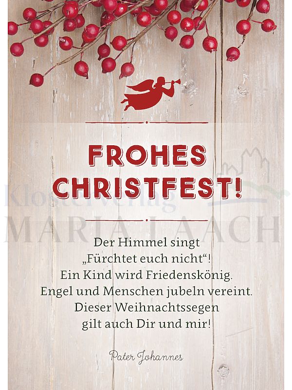 Foto: Frohe Weihnachten - Der Himmel singt ...