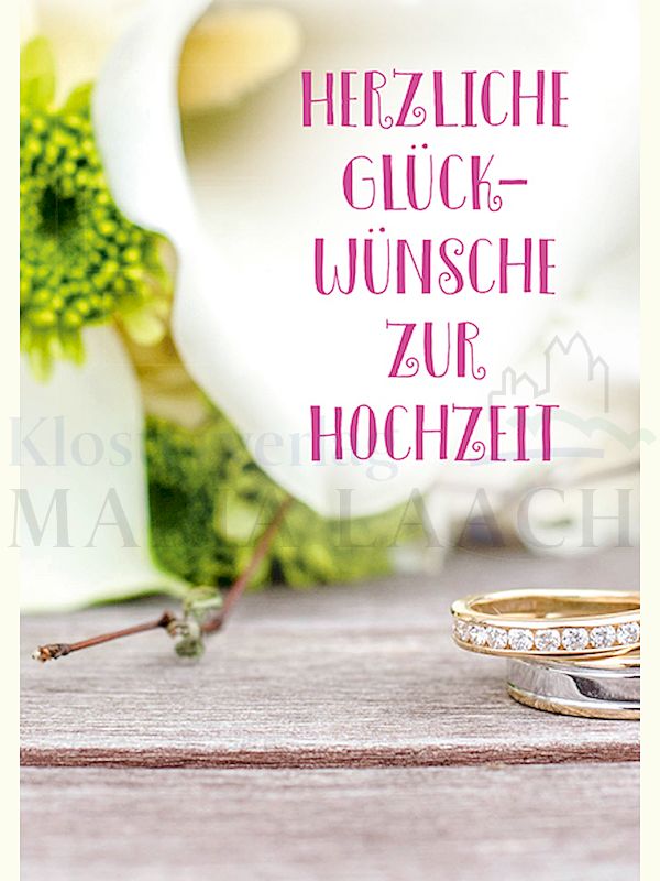 Foto: Herzliche Glückwünsche zur Hochzeit - Ringe