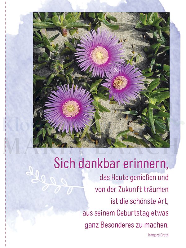 Foto: Sich dankbar erinnern, das Heute genießen ...