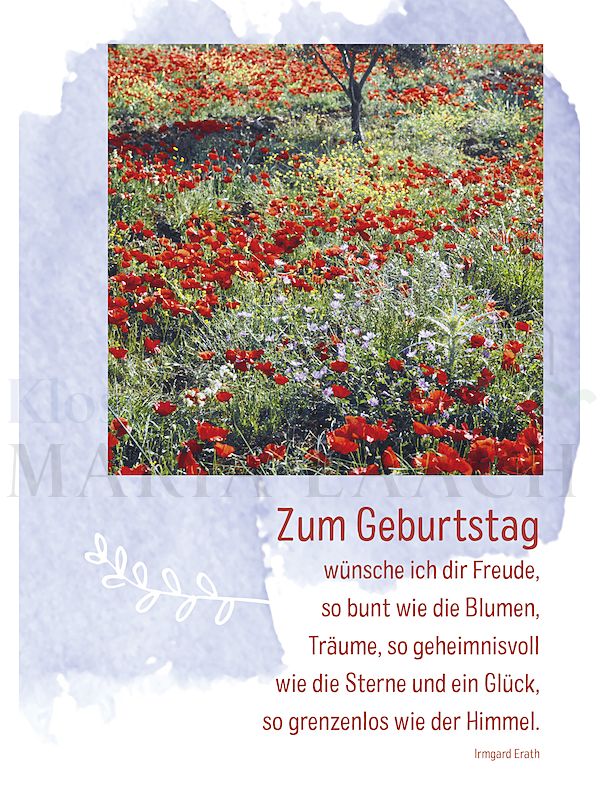 Foto: Zum Geburtstag wünsche ich dir Freude ...