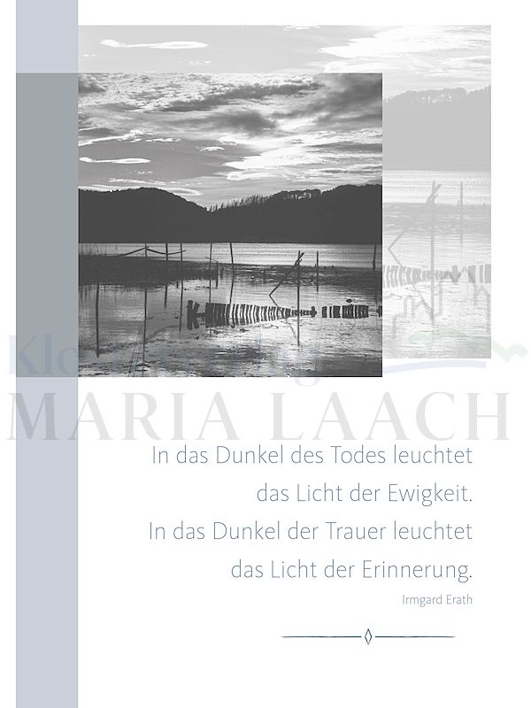 Foto: In das Dunkel des Todes leuchtet das Licht der Ewigkeit ...