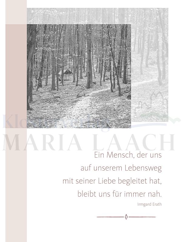 Foto: Ein Mensch, der uns auf unserem Lebensweg mit seiner Liebe ...