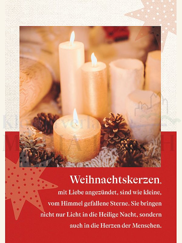 Foto: Weihnachtskerzen, mit Liebe angezündet ...