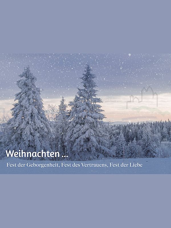 Foto: Weihnachten... Fest der Geborgenheit, Fest des Vertrauens, Fest der Liebe