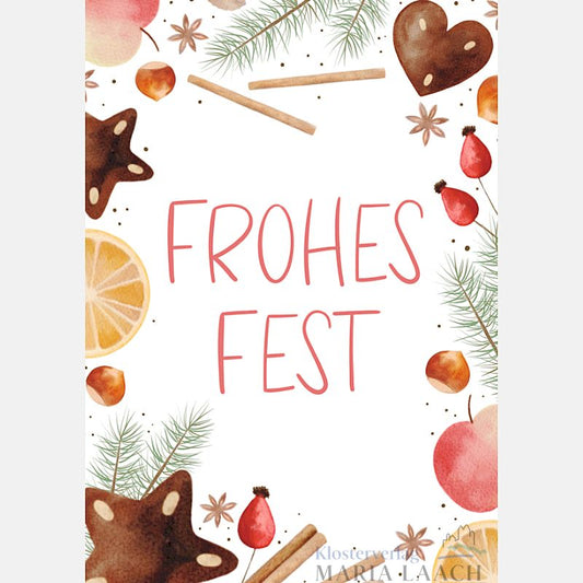 Postkarte 'Frohes Fest'
