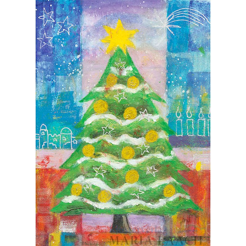 Postkarte 'Weihnachtsbaum'