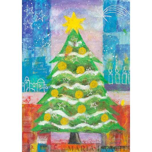 Postkarte 'Weihnachtsbaum'