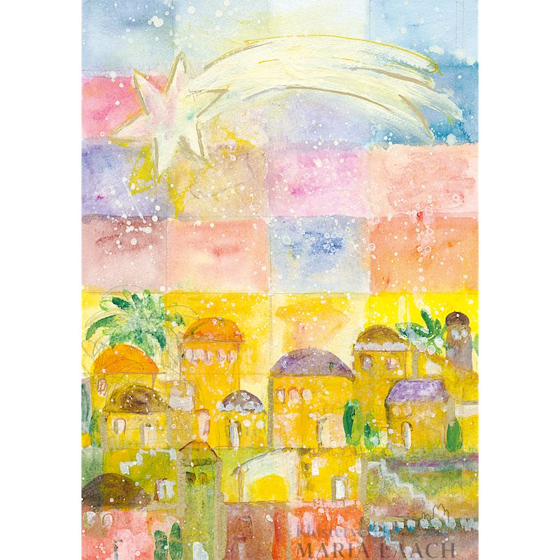 Postkarte 'Stern über Bethlehem'