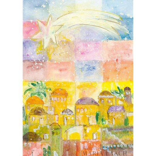 Postkarte 'Stern über Bethlehem'
