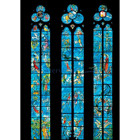 Postkarte 'Die drei Mittelfenster im Ostchor (Die Frauen der Bibel ...)'