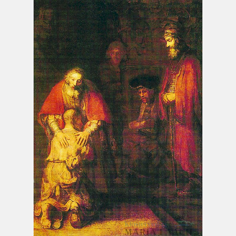 Postkarte "Heimkehr des verlorenen Sohnes"