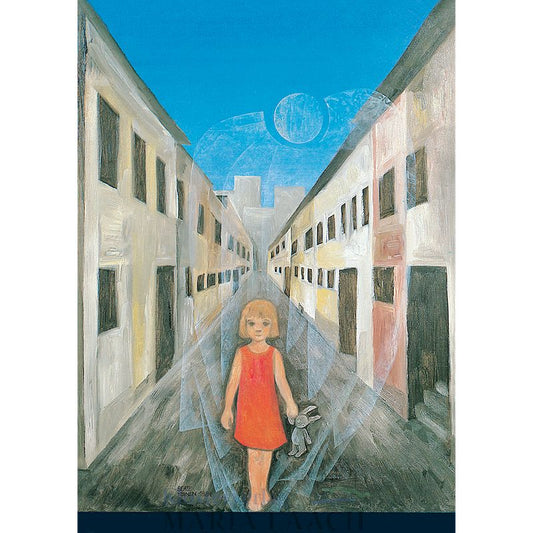 Postkarte "Schutzengel und Mädchen"
