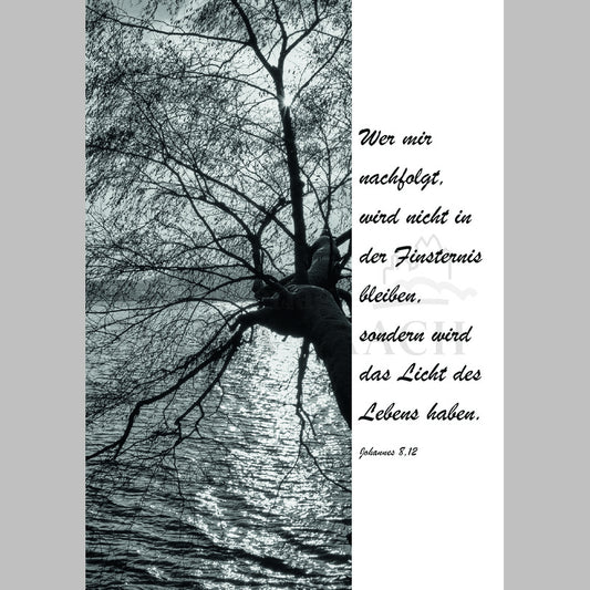 Kondolenzkarte - Wer mir nachfolgt...