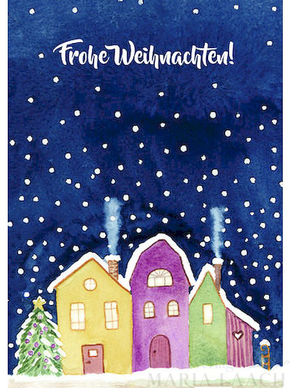 Weihnachtskarte "Frohe Weihnachten"