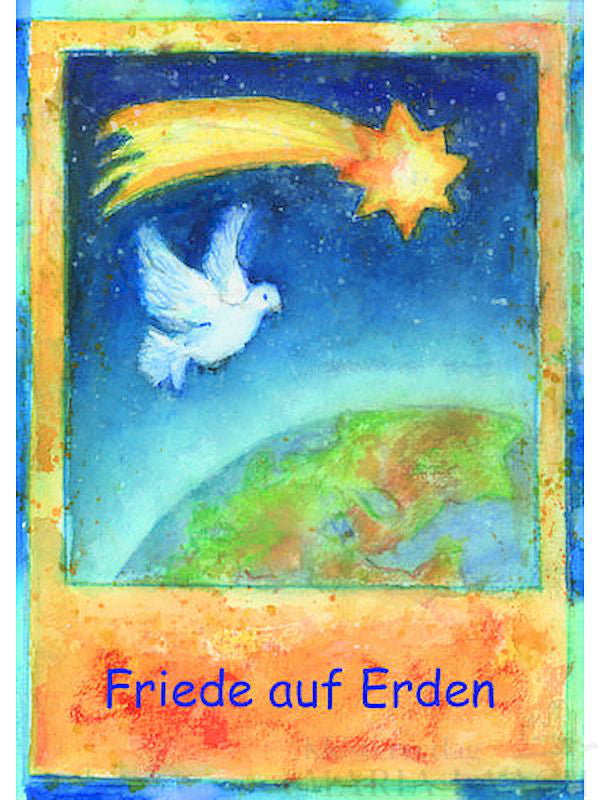 Weihnachtskarte "Friede auf Erden"