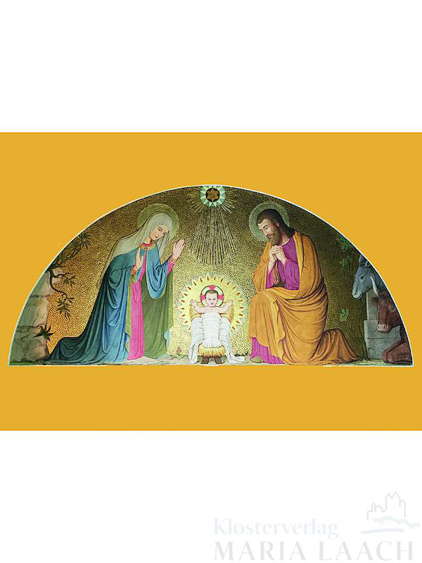 Weihnachtskarte "Weihnachtsszene Abtskapelle Maria Laach"