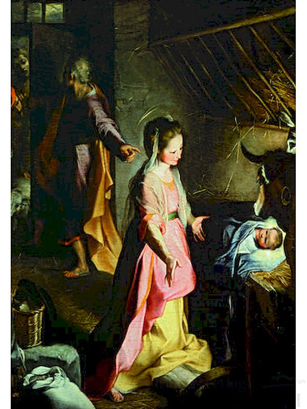 Weihnachtskarte "Geburt Christi"