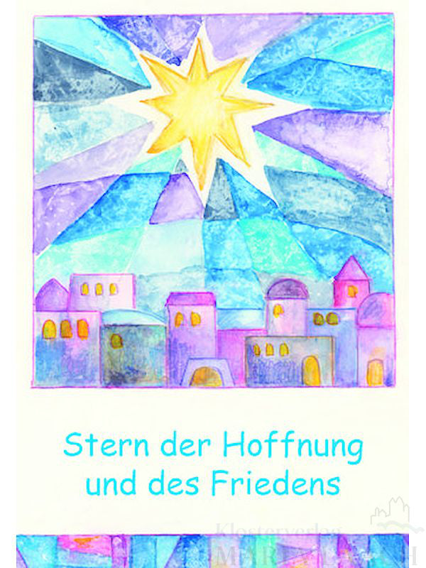 Weihnachtskarte "Stern der Hoffnung und des Friedens"