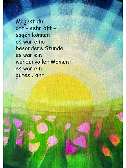 Doppelkarte zum Geburtstag "Mögest du oft…"