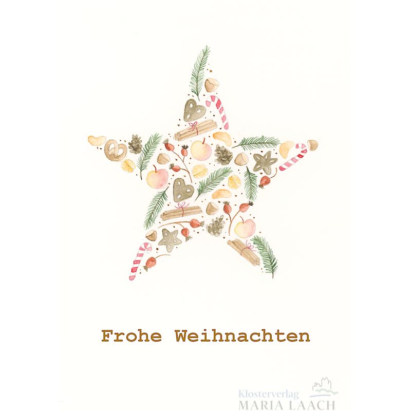 Weihnachtskarte 'Weihnachtsstern'