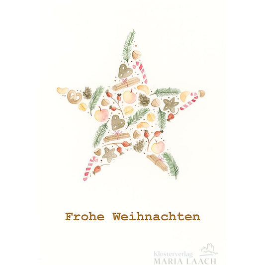 Weihnachtskarte 'Weihnachtsstern'