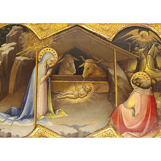 Weihnachtskarte 'Geburt Christi'