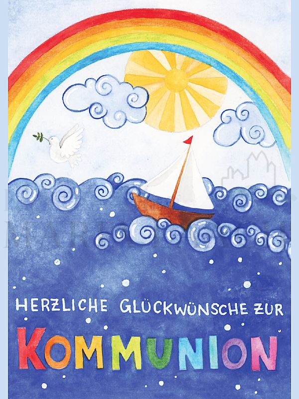 Foto: Schiff / Regenbogen / Taube